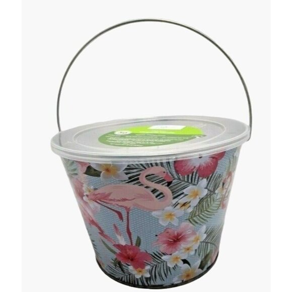 Citronella Candle Flamingo Bucket 30oz 3 wick Mainstays Outdoor - Picture 1 of 7